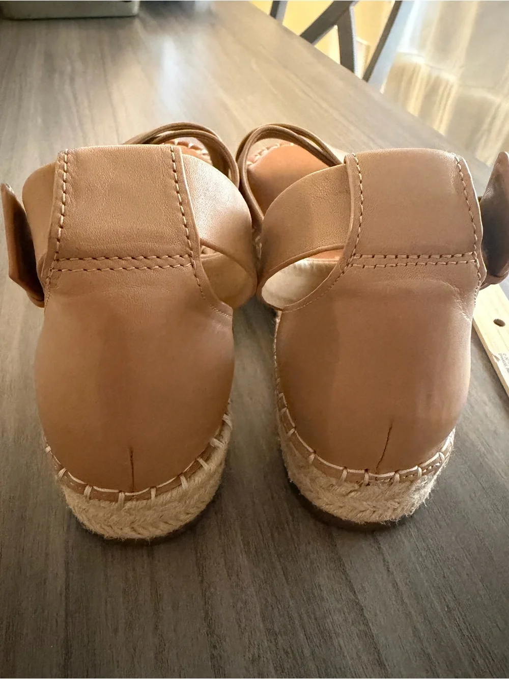 Copper Key Women's Nude Tan Cross-Strap Ankle Buckle Espadrille Sandals 9.5